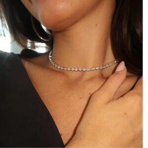 Tear Drop Tennis necklace